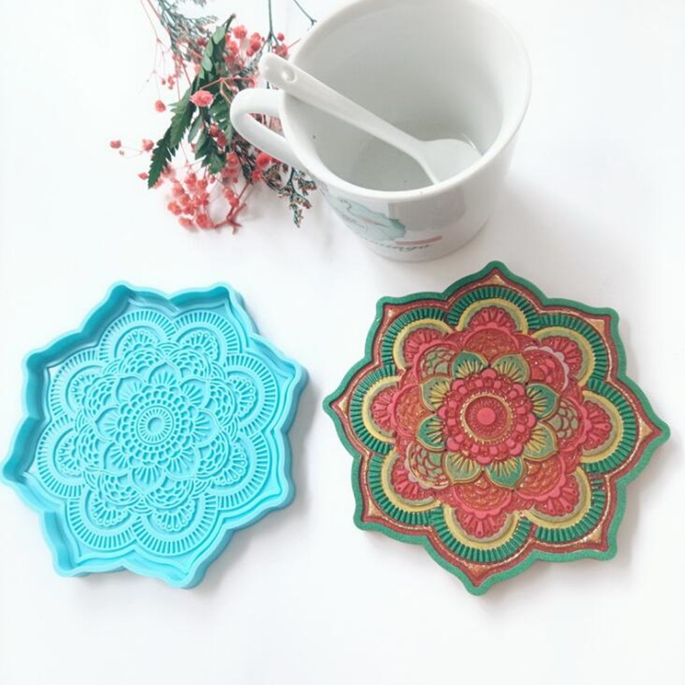 Mandala Coaster Silicone Mold  - Woodworking Resin 评论和价格