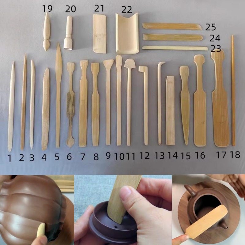 25pcs Pottery Teapot Making To - Wood Chisel Set 评论和价格