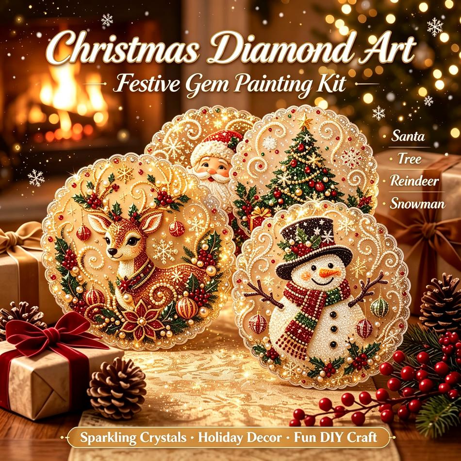 HOT Christmas Diamond Painting - Woodworking Resin 评论和价格