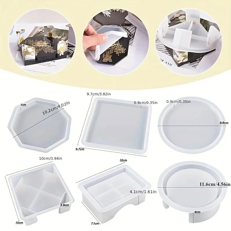 Coaster Resin Molds Set Includ - Woodworking Resin 评论和价格